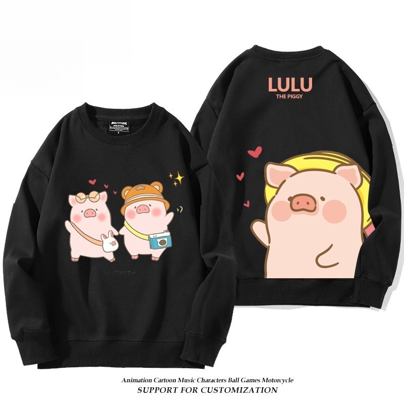 LuLu豬 聯名親子情侶裝 圓領長袖