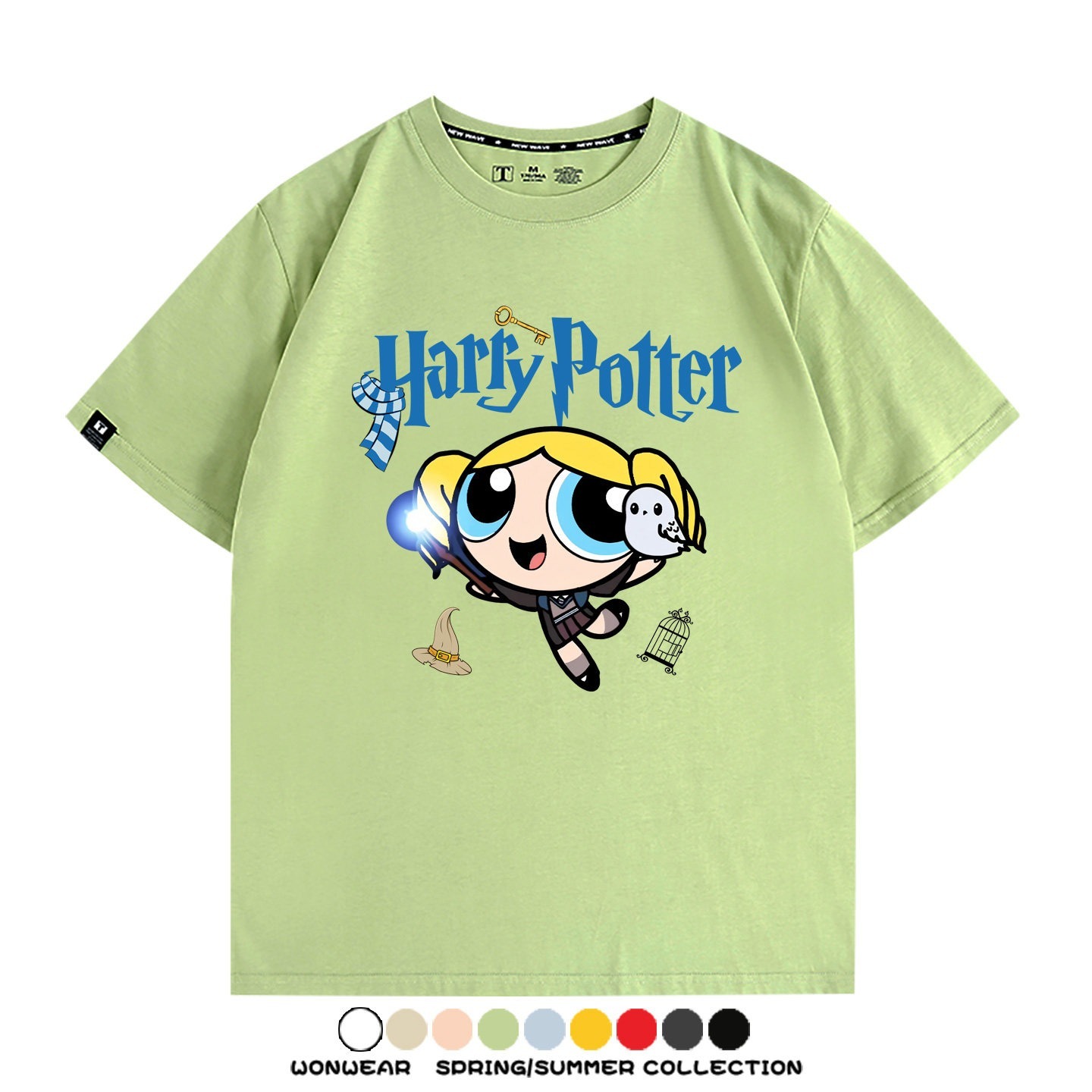 飛天小女警 X Harry Potter周邊 印花短袖T恤