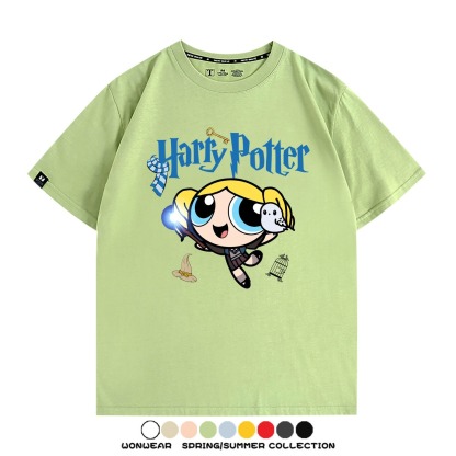 飛天小女警 X Harry Potter周邊 印花短袖T恤