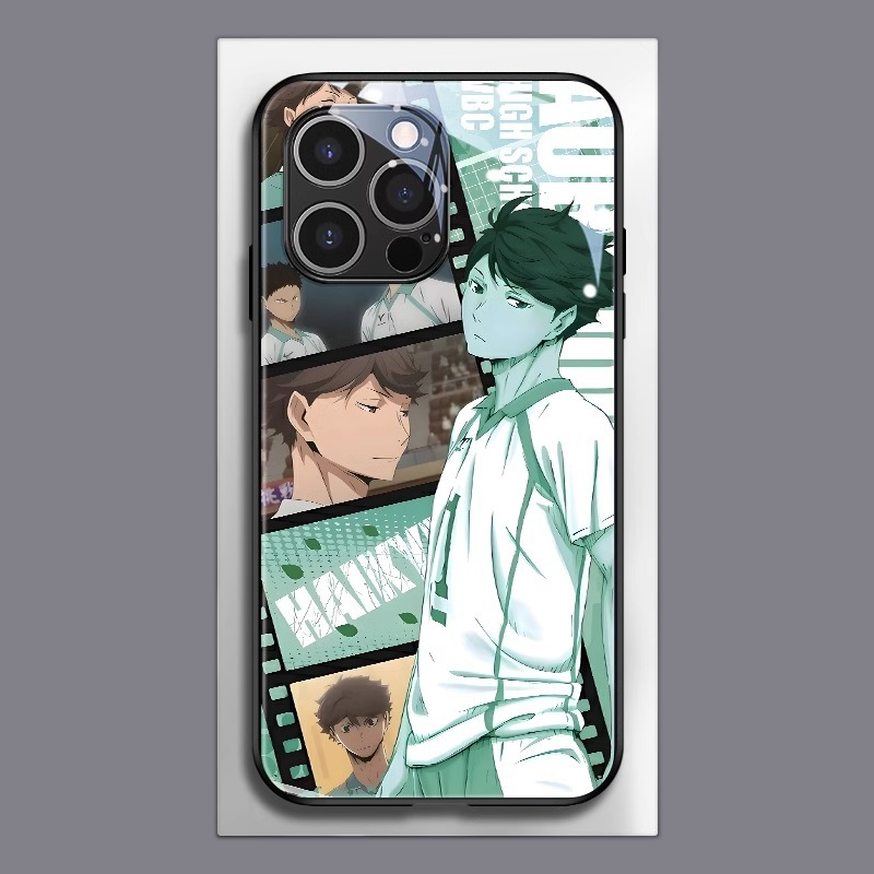 排球少年新款高清全包防摔玻璃殼