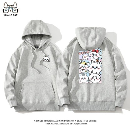 Chiikawa聯名衛衣2025秋冬新款親子情侶裝連帽衛衣