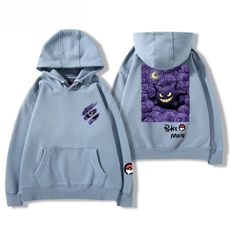 寶可夢油畫系列 聯名衛衣2025秋冬新款親子情侶裝連帽衛衣