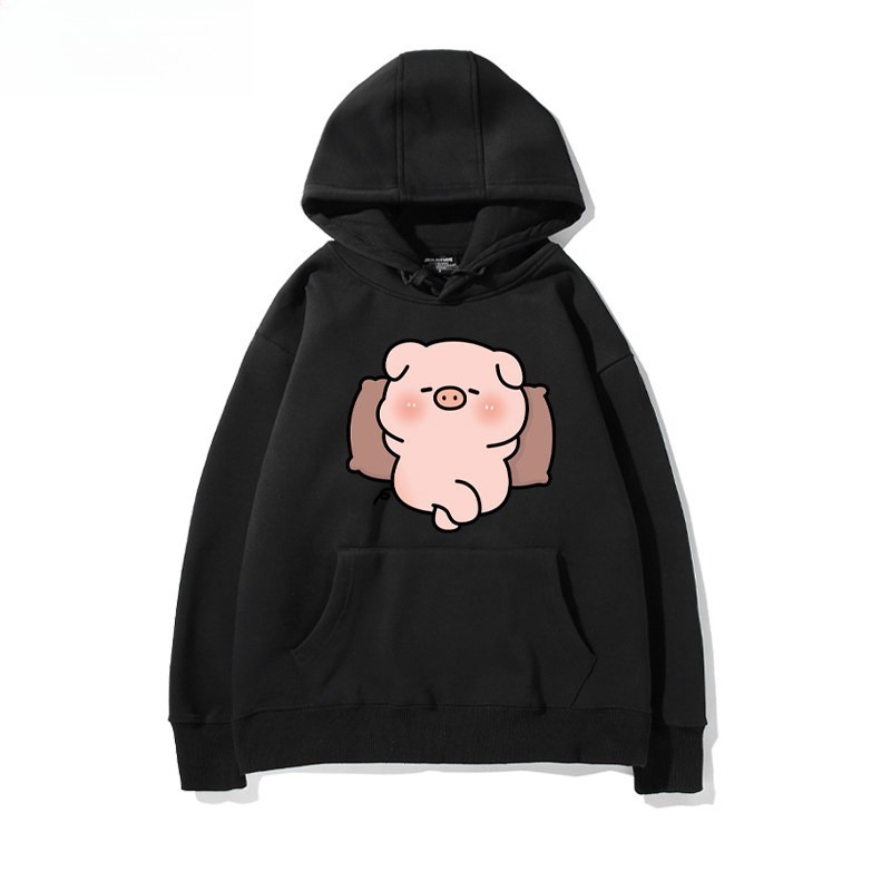 LULU豬 聯名衛衣新款 親子情侶裝連帽衛衣