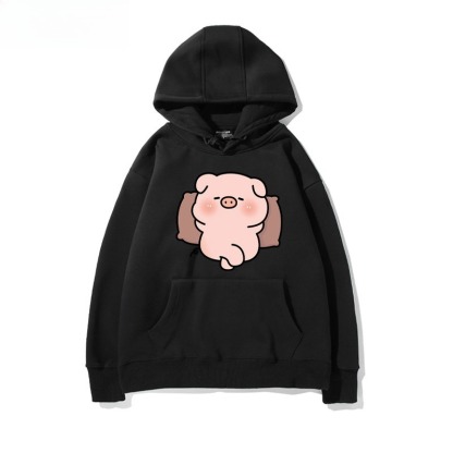 LULU豬 聯名衛衣新款 親子情侶裝連帽衛衣