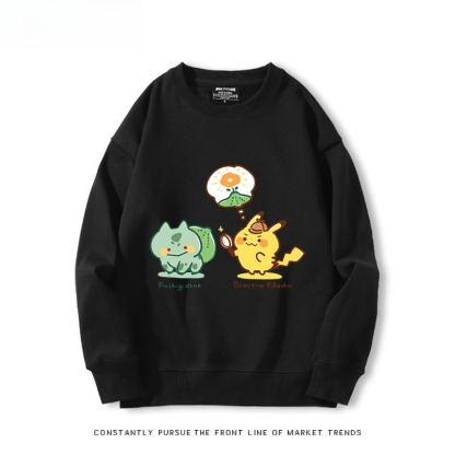 精靈寶可夢Q版 聯名親子情侶裝 圓領長袖