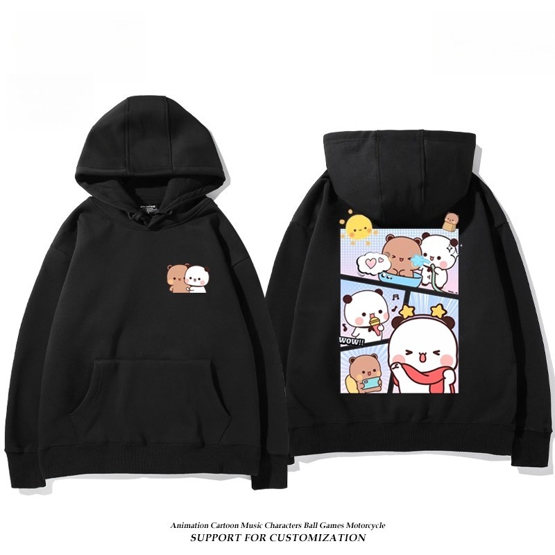 一二布布新款 親子情侶男女連帽衛衣