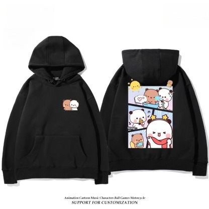 一二布布新款 親子情侶男女連帽衛衣