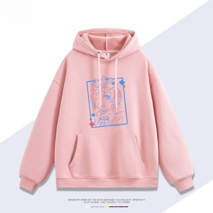 Re:Zero 聯名衛衣秋冬新款親子情侶裝連帽衛衣