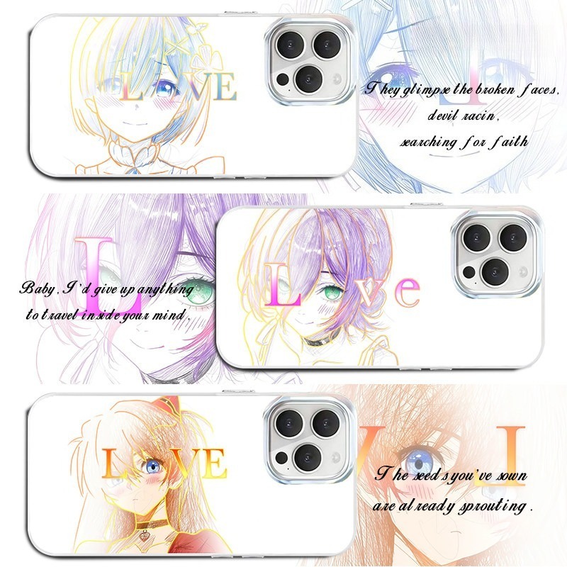 動漫LOVE系列 極光金漸變手機殼