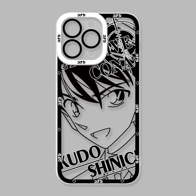 蘋果 系列名偵探柯南天使眼透明防摔軟殼