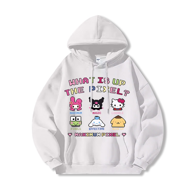 三麗鷗 聯名衛衣2025秋冬新款親子情侶裝連帽衛衣