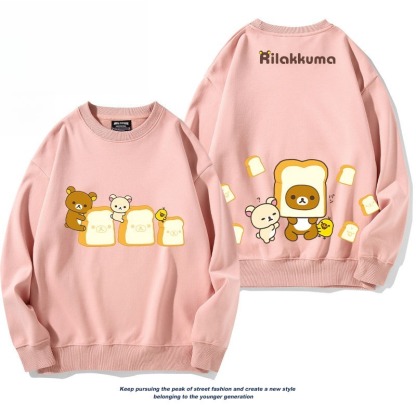 日系拉拉熊 聯名親子情侶裝 圓領長袖