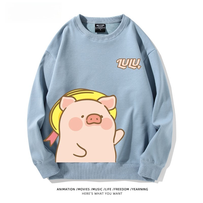 LuLu豬 聯名親子情侶裝 圓領長袖