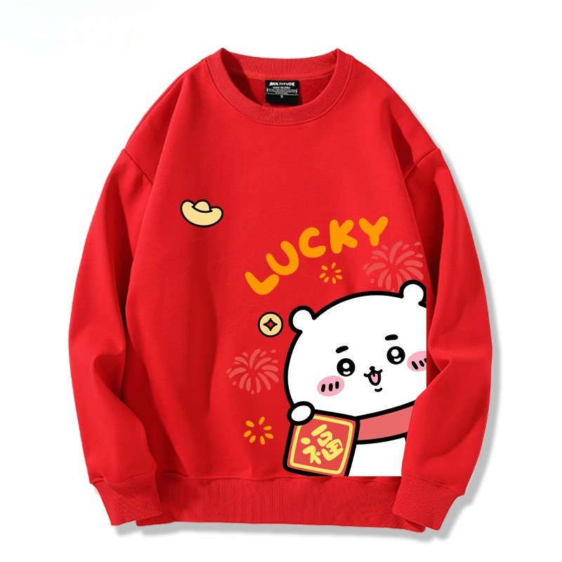 Chiikawa 聯名親子情侶裝 圓領長袖