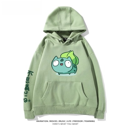寶可夢Q版搞怪新款 親子情侶男女款連帽衛衣