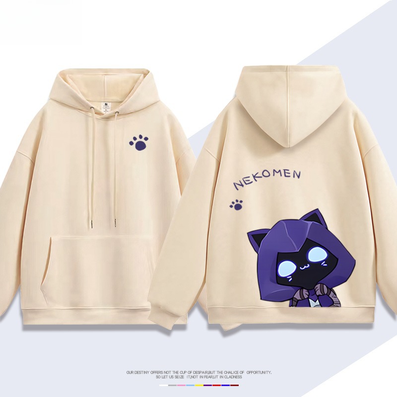 瓦羅蘭特歐門貓貓新款 親子情侶男女連帽衛衣