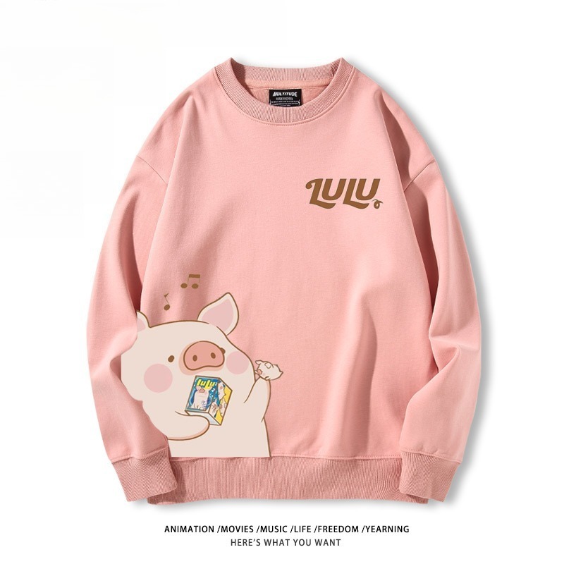 LuLu豬 聯名親子情侶裝 圓領長袖