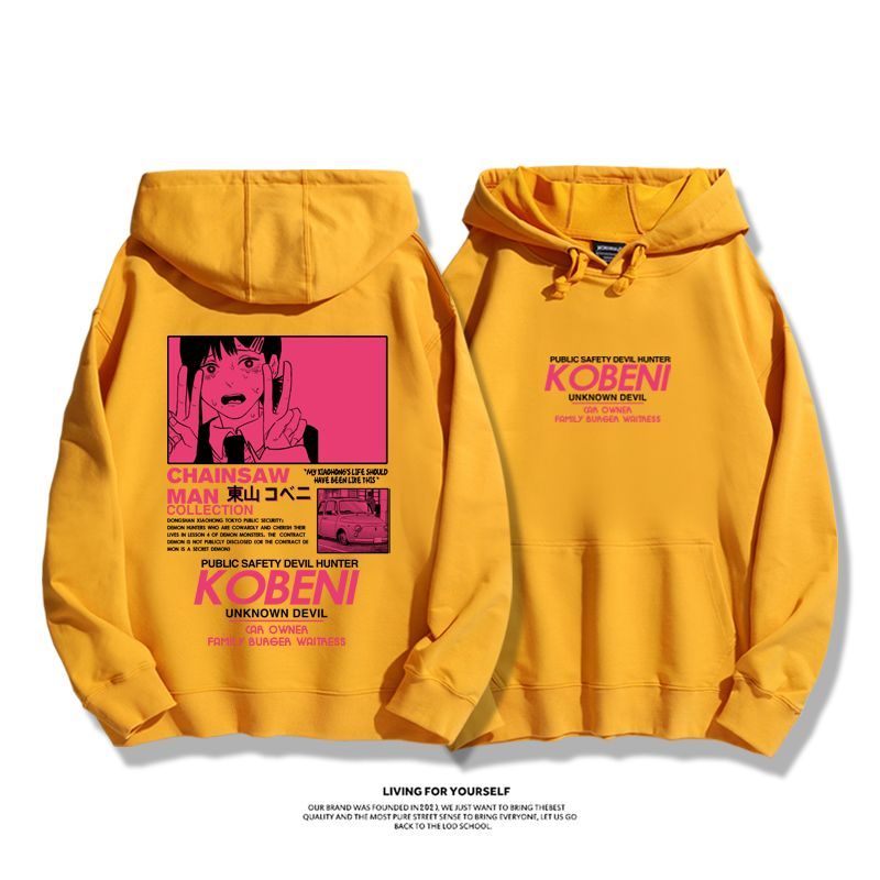 鏈鋸人新款 親子情侶男女款連帽衛衣