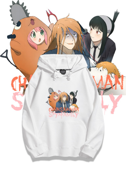 鏈鋸人新款 親子情侶男女款連帽衛衣