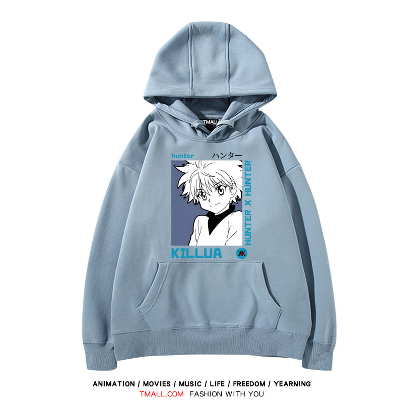 全職獵人 聯名衛衣2024秋冬新款親子情侶裝薄絨款連帽衛衣