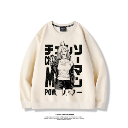 鏈鋸人帕瓦2023親子情侶裝 圓領長袖