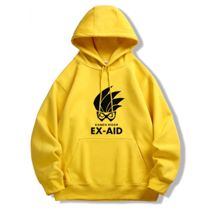 假面騎士 衛衣2024秋冬新款親子情侶裝薄絨款連帽衛衣