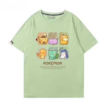 精靈寶可夢 2024親子情侶男女同款 純棉T恤