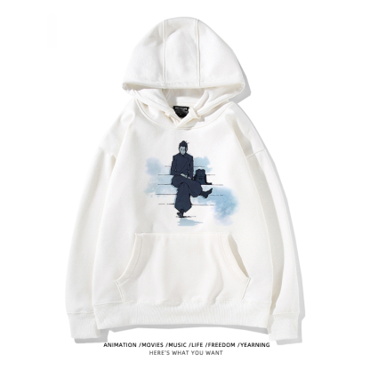 咒術迴戰聯名衛衣2024秋冬新款親子情侶裝薄絨款連帽衛衣