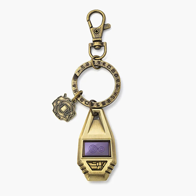 數碼寶貝 暴龍機紋章金屬鑰匙扣｜高質感掛件 收藏紀念款