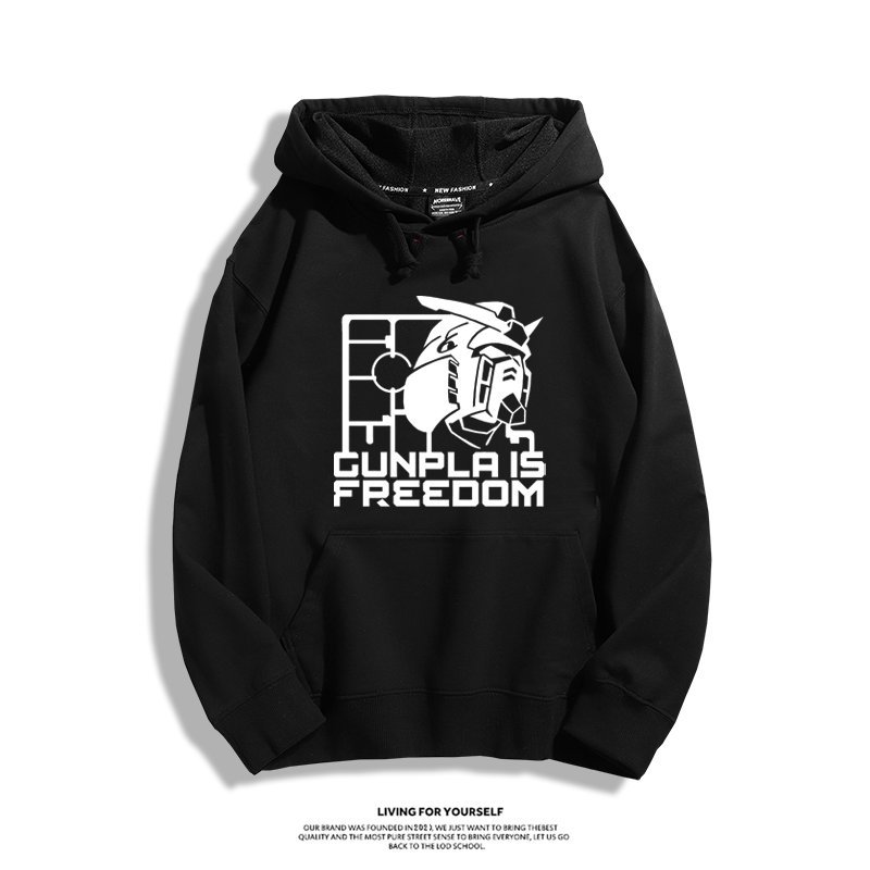 機動戰士高達 聯名衛衣2024秋冬新款親子情侶裝薄絨款連帽衛衣