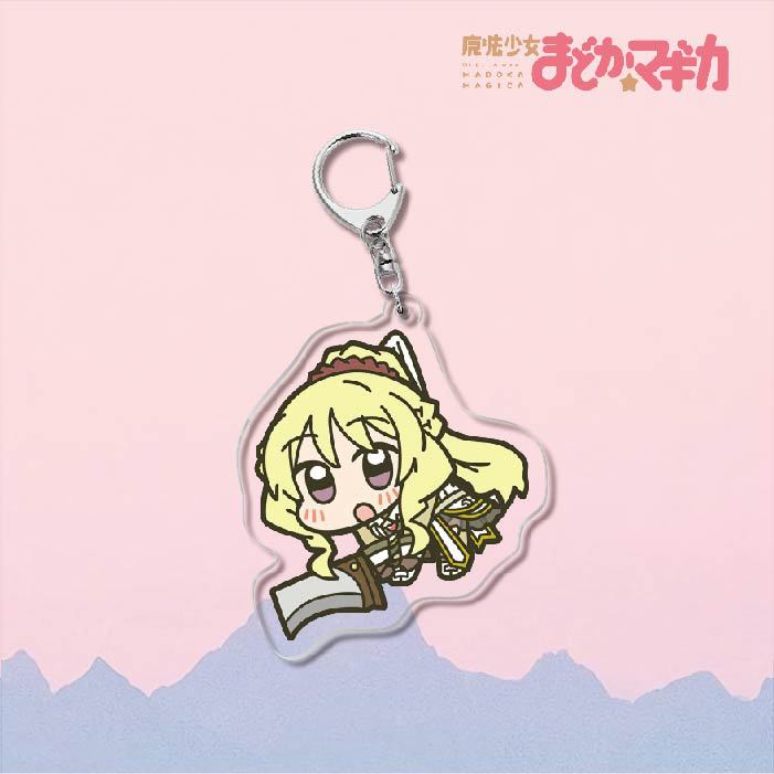 魔法少女小圓鹿目圓曉美焰美樹沙耶香巴麻美亞力克鑰匙扣立牌掛飾【單買三件起送】
