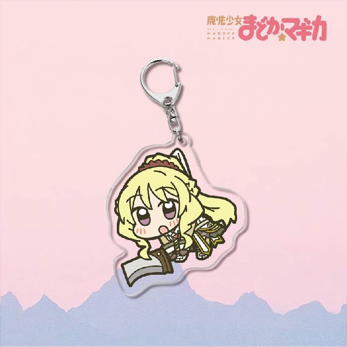 魔法少女小圓鹿目圓曉美焰美樹沙耶香巴麻美亞力克鑰匙扣立牌掛飾【單買三件起送】