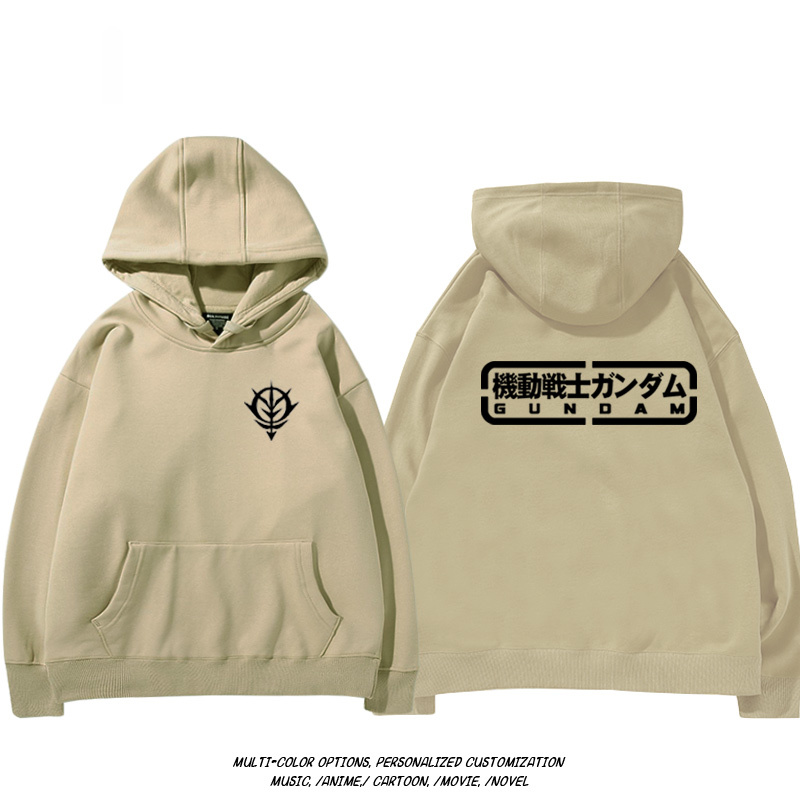 機動戰士高達扎古吉翁 聯名衛衣2024秋冬新款親子情侶裝薄絨款連帽衛衣