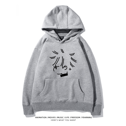 咒術迴戰聯名衛衣2024秋冬新款親子情侶裝薄絨款連帽衛衣