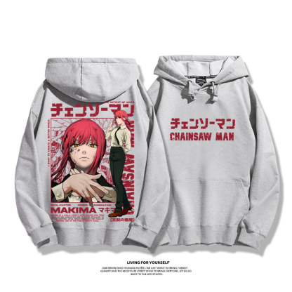 鏈鋸人新款 親子情侶男女款連帽衛衣