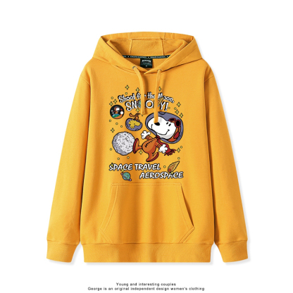 史努比 聯名衛衣2025秋冬新款親子情侶裝連帽衛衣