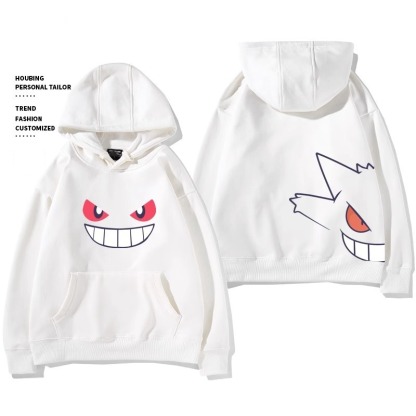寶可夢 聯名衛衣2024秋冬新款親子情侶裝薄絨款連帽衛衣