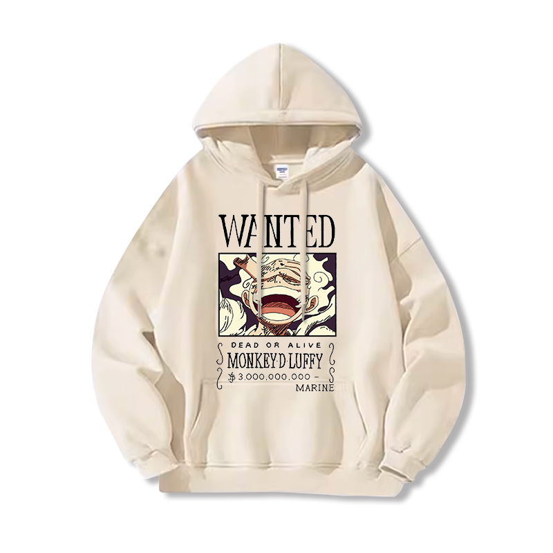 航海王 聯名衛衣2024秋冬新款親子情侶裝薄絨款連帽衛衣