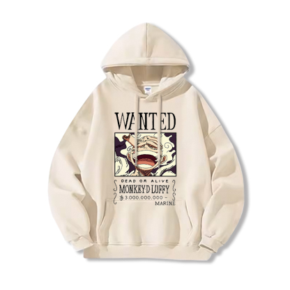 航海王 聯名衛衣2024秋冬新款親子情侶裝薄絨款連帽衛衣