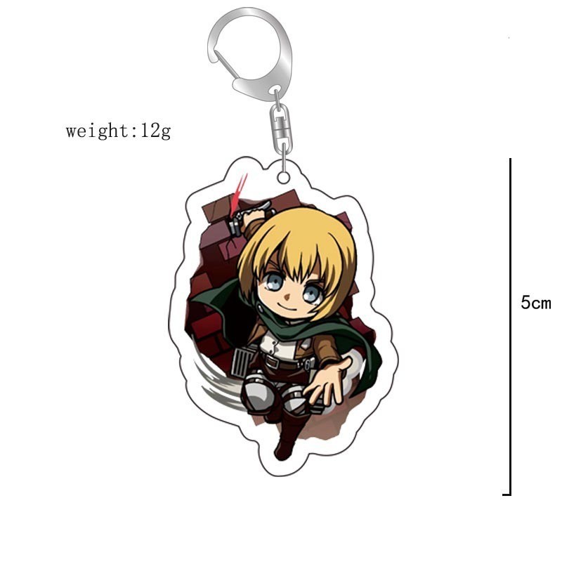進擊的巨人調查兵團艾倫三笠阿明埃爾文利威爾韓吉萊納鑰匙扣掛飾【單買三件起送】