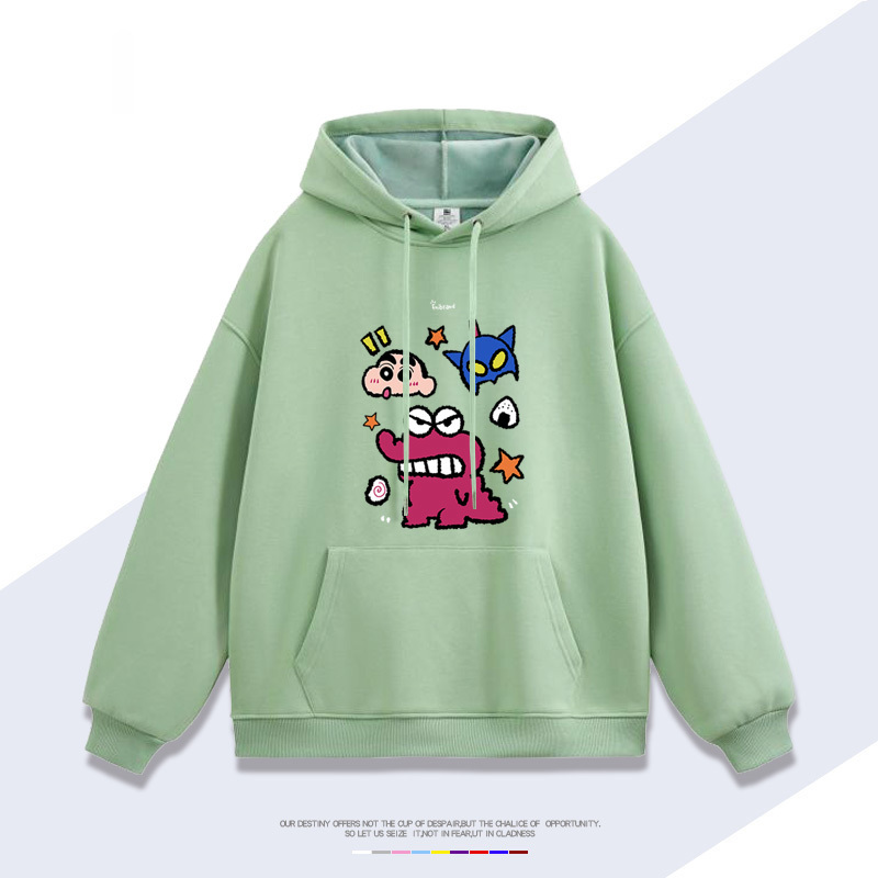 蠟筆小新 聯名衛衣2025秋冬新款 親子情侶裝連帽衛衣