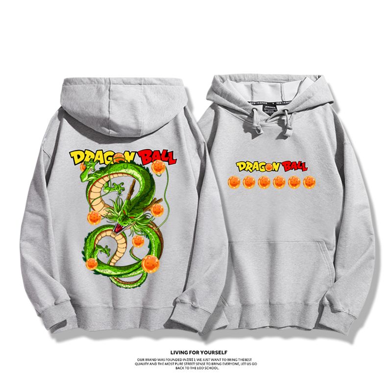 七龍珠聯名衛衣2023秋冬新款親子情侶裝薄絨款連帽衛衣