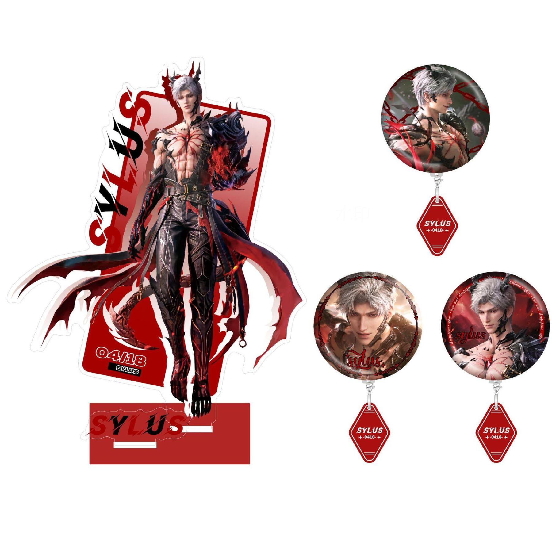 深空秦徹日卡活動周邊立牌吧唧徽章掛飾