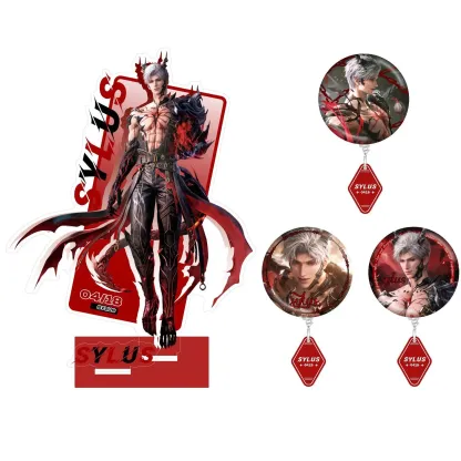 深空秦徹日卡活動周邊立牌吧唧徽章掛飾