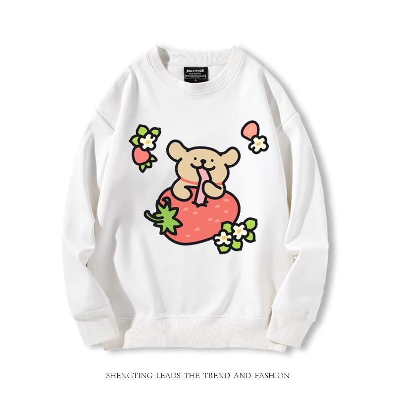 線條小狗 2024親子情侶裝 圓領長袖