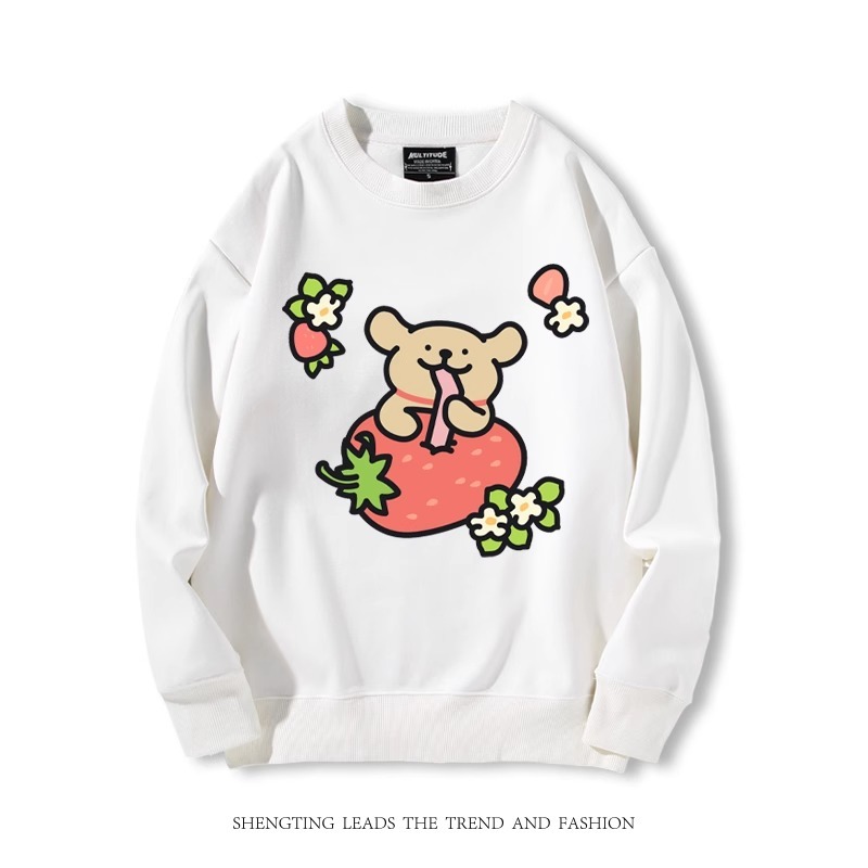 線條小狗 2024親子情侶裝 圓領長袖