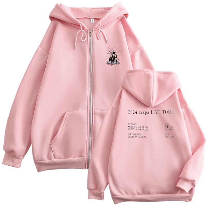 Aespa新款 寬鬆百搭 秋冬款 寬鬆連帽T