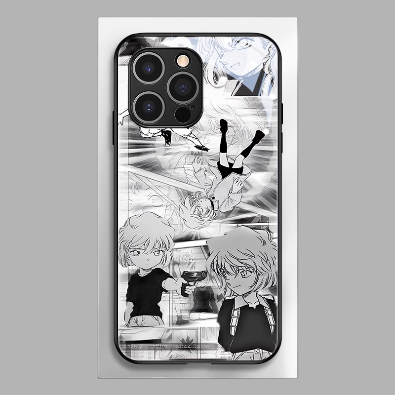 名偵探柯南新款高清全包防摔玻璃殼