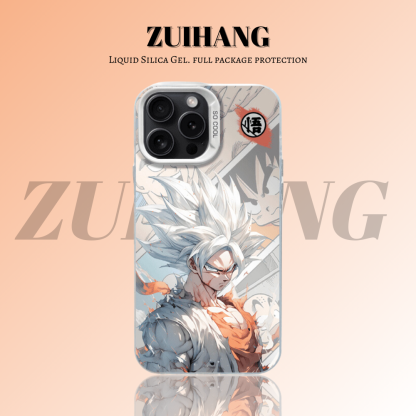 動漫遊戲彩銀漸變防摔手機殼