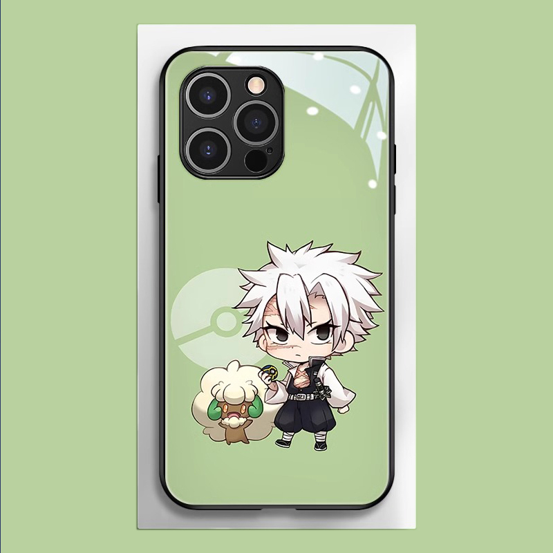 鬼滅之刃新款高清全包防摔玻璃殼